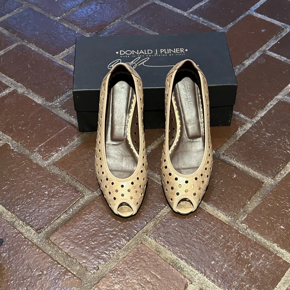 Donald J Pliner Leather Ballet Flats